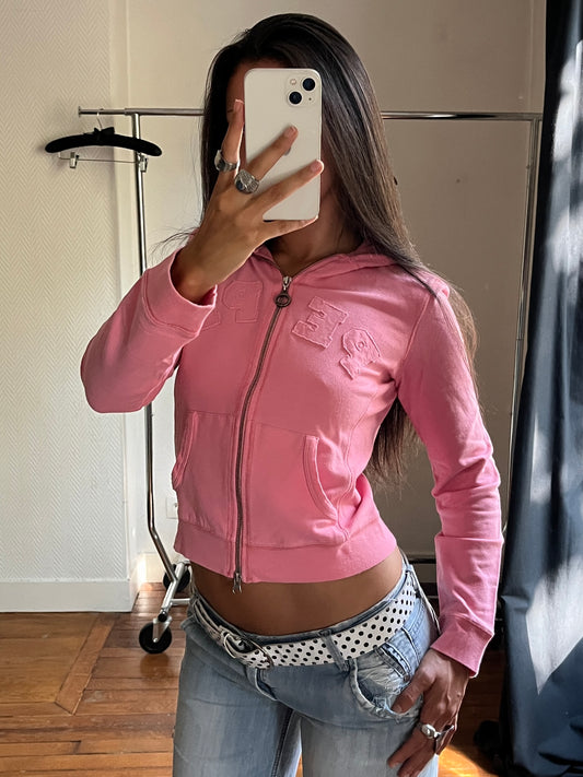 Vintage Pepe Jeans pink zip up jacket