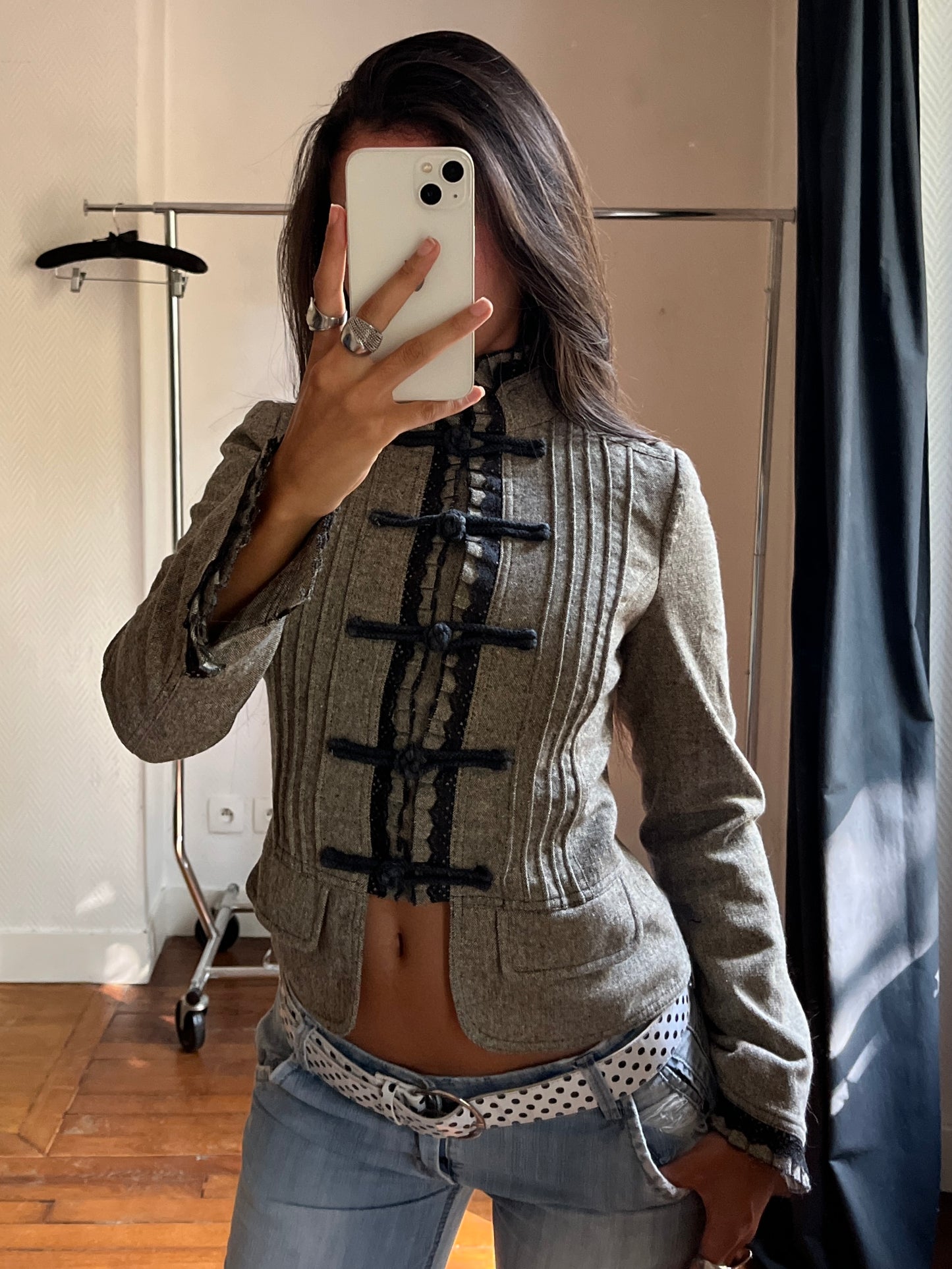 Vintage grey officier jacket