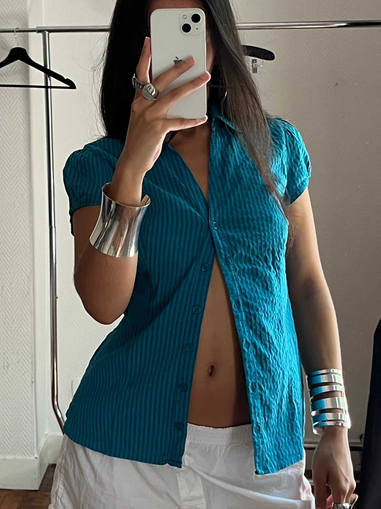 Vintage blue buttoned shirt