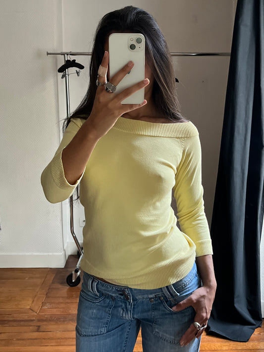 Vintage butter yellow top