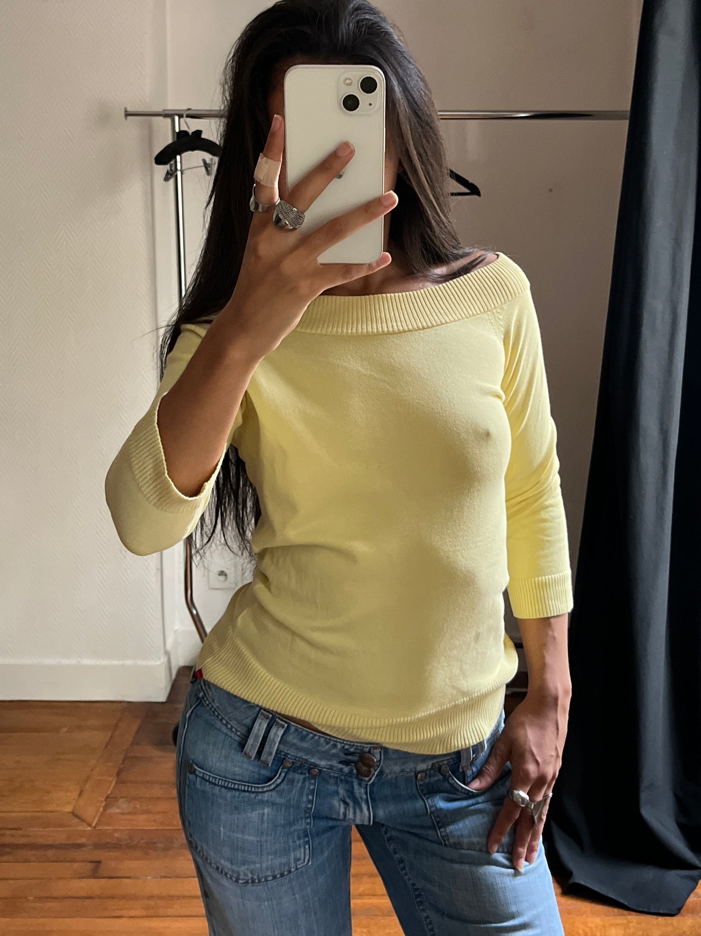 Vintage butter yellow top