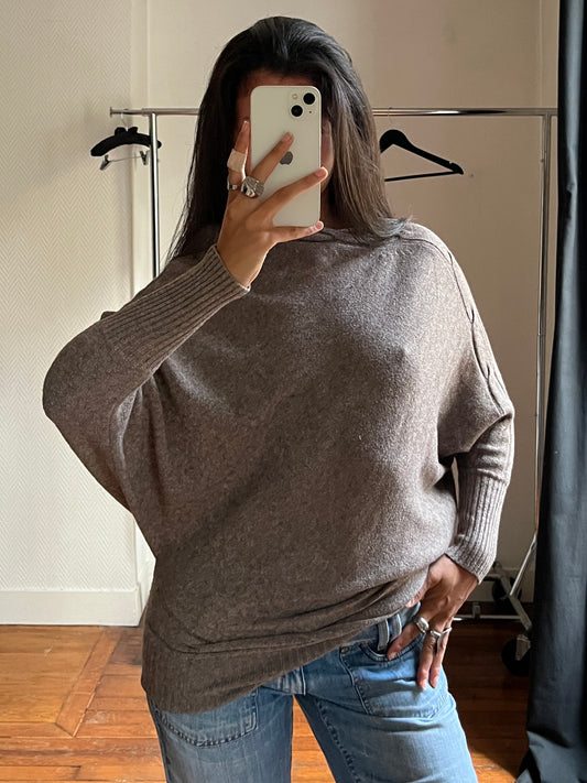 Vintage knitted asymmetrical dress/pull over