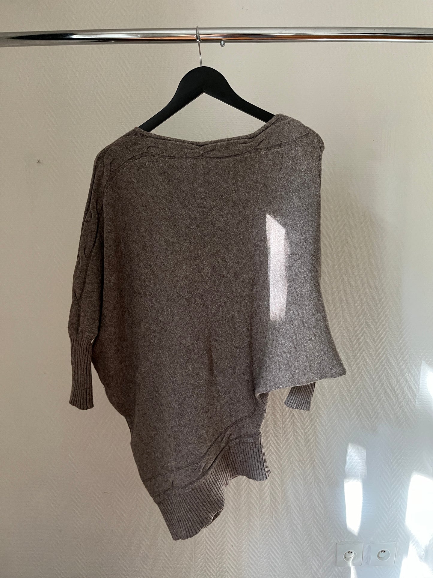 Vintage knitted asymmetrical dress/pull over