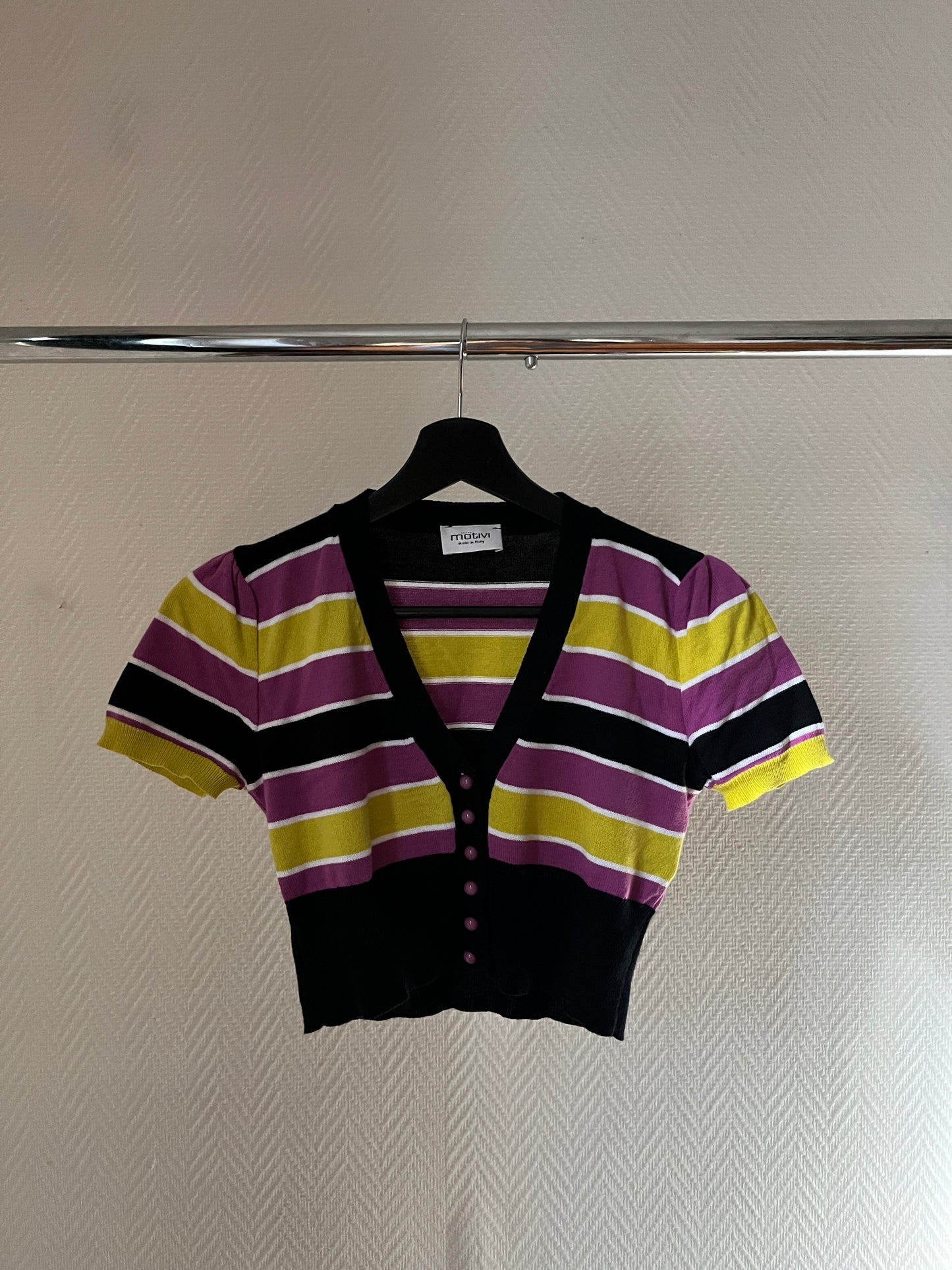 Vintage striped short bolero