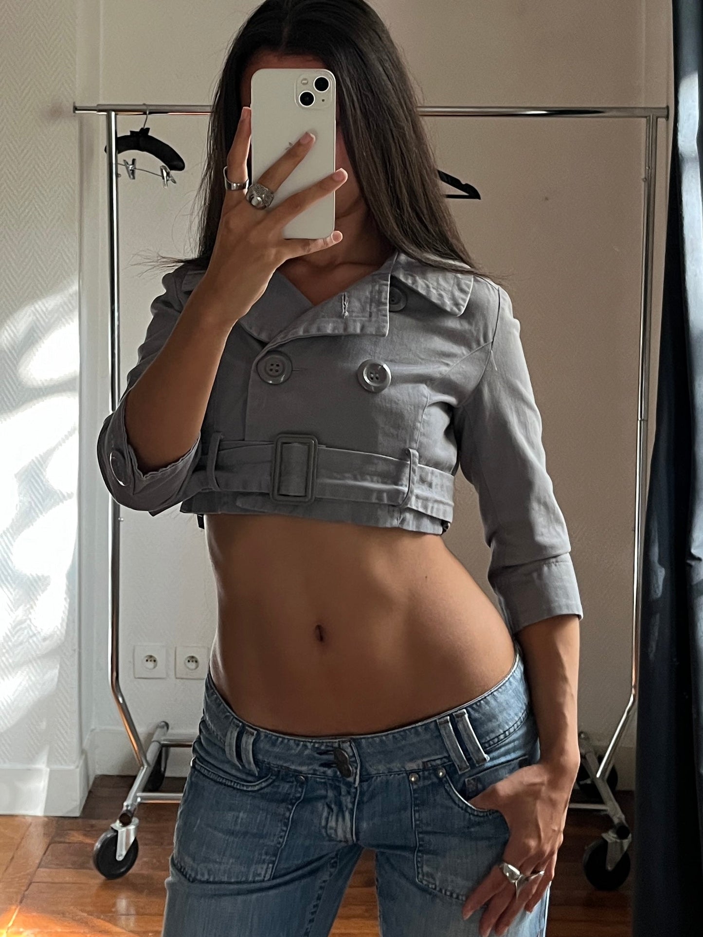 Vintage grey short jacket