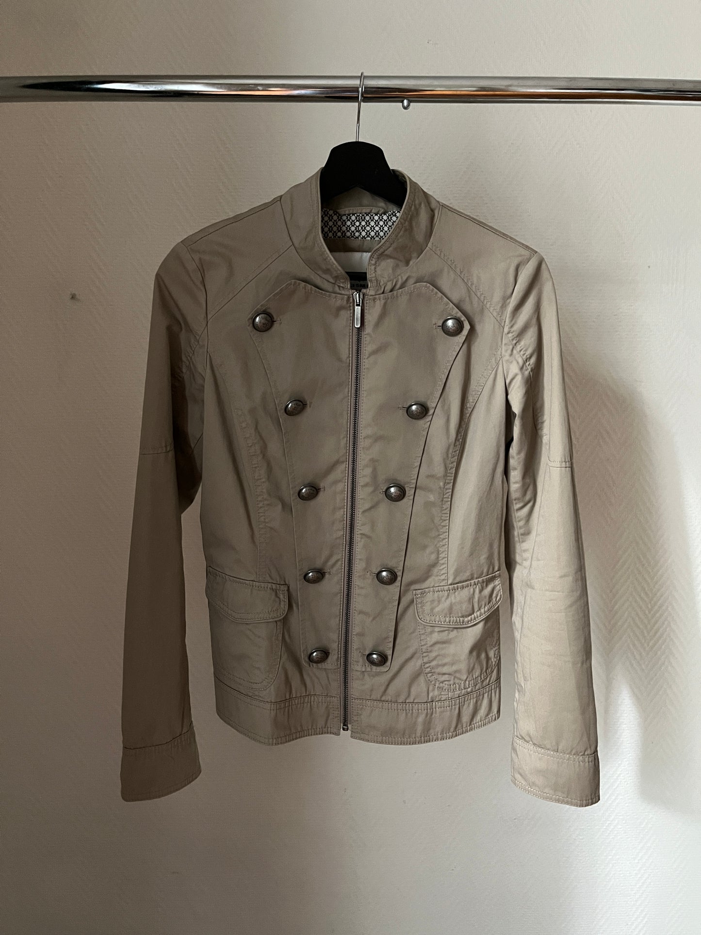 Vintage beige officer jacket