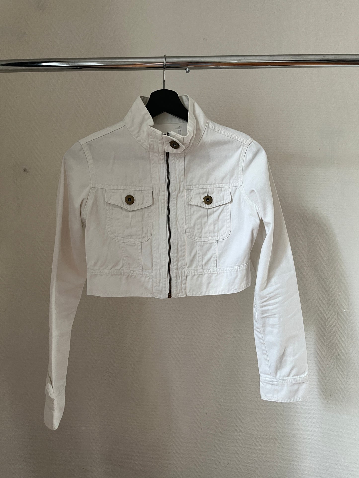 Vintage short zip up jacket