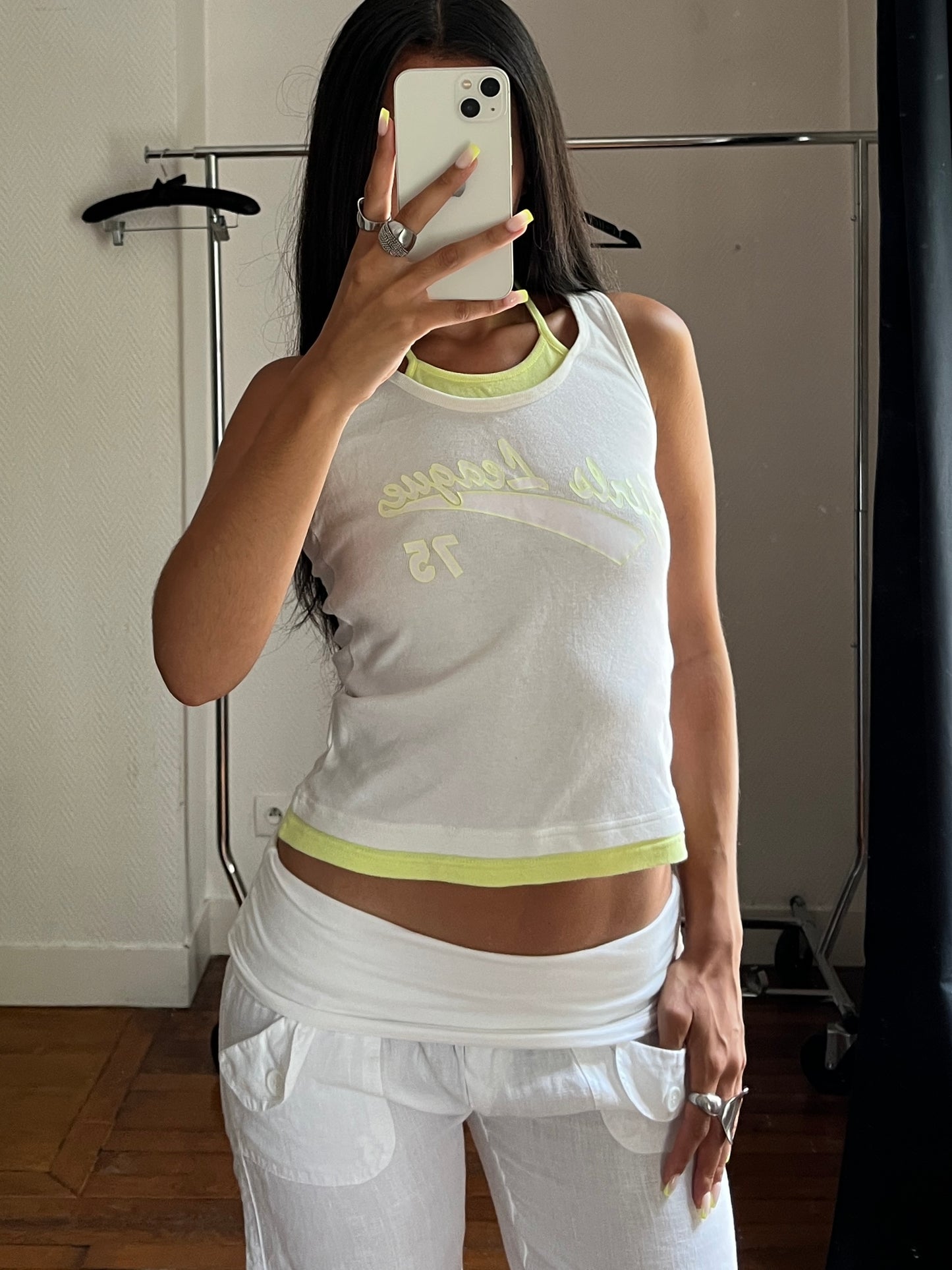 Vintage layered tank top