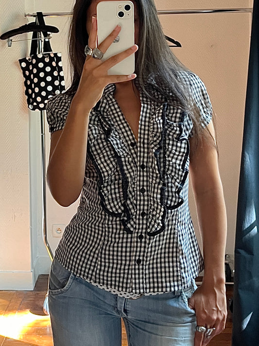 Vintage Morgan de Toi vichy shirt