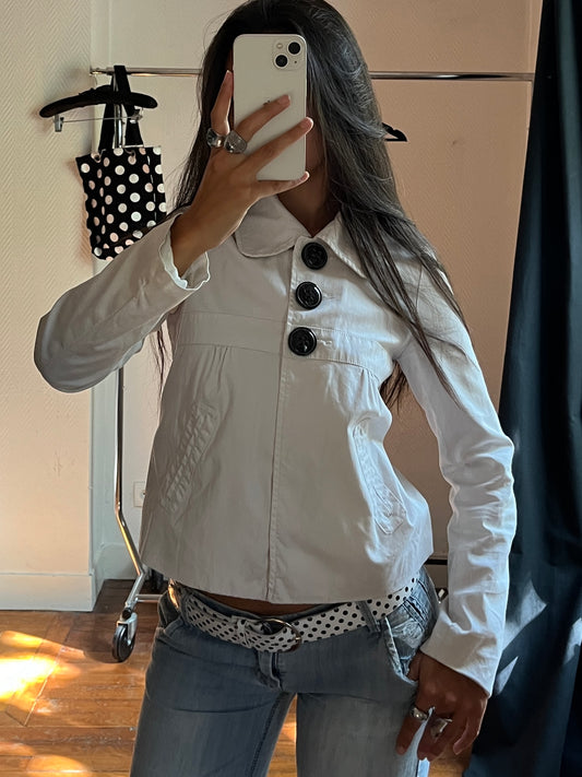 Vintage white trench coat