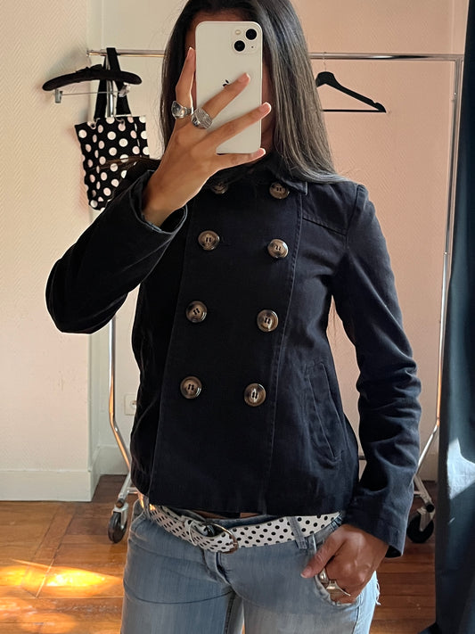 Vintage black trench coat