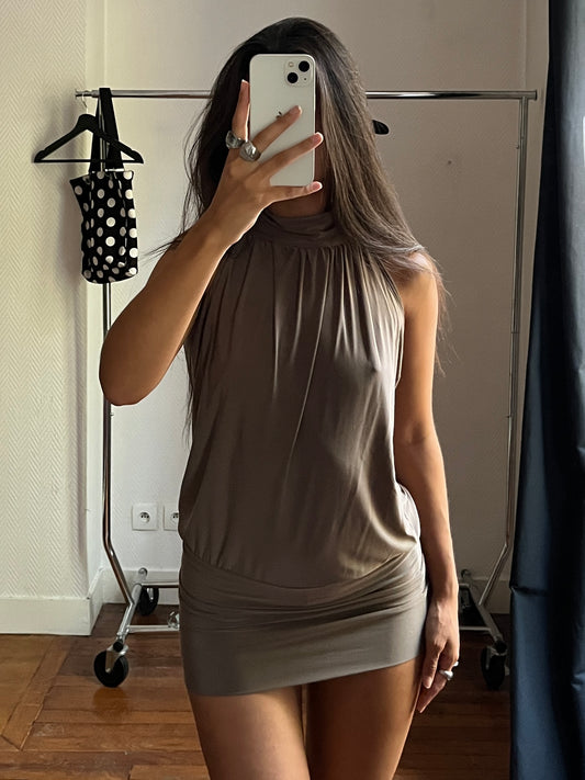 Vintage draped party dress
