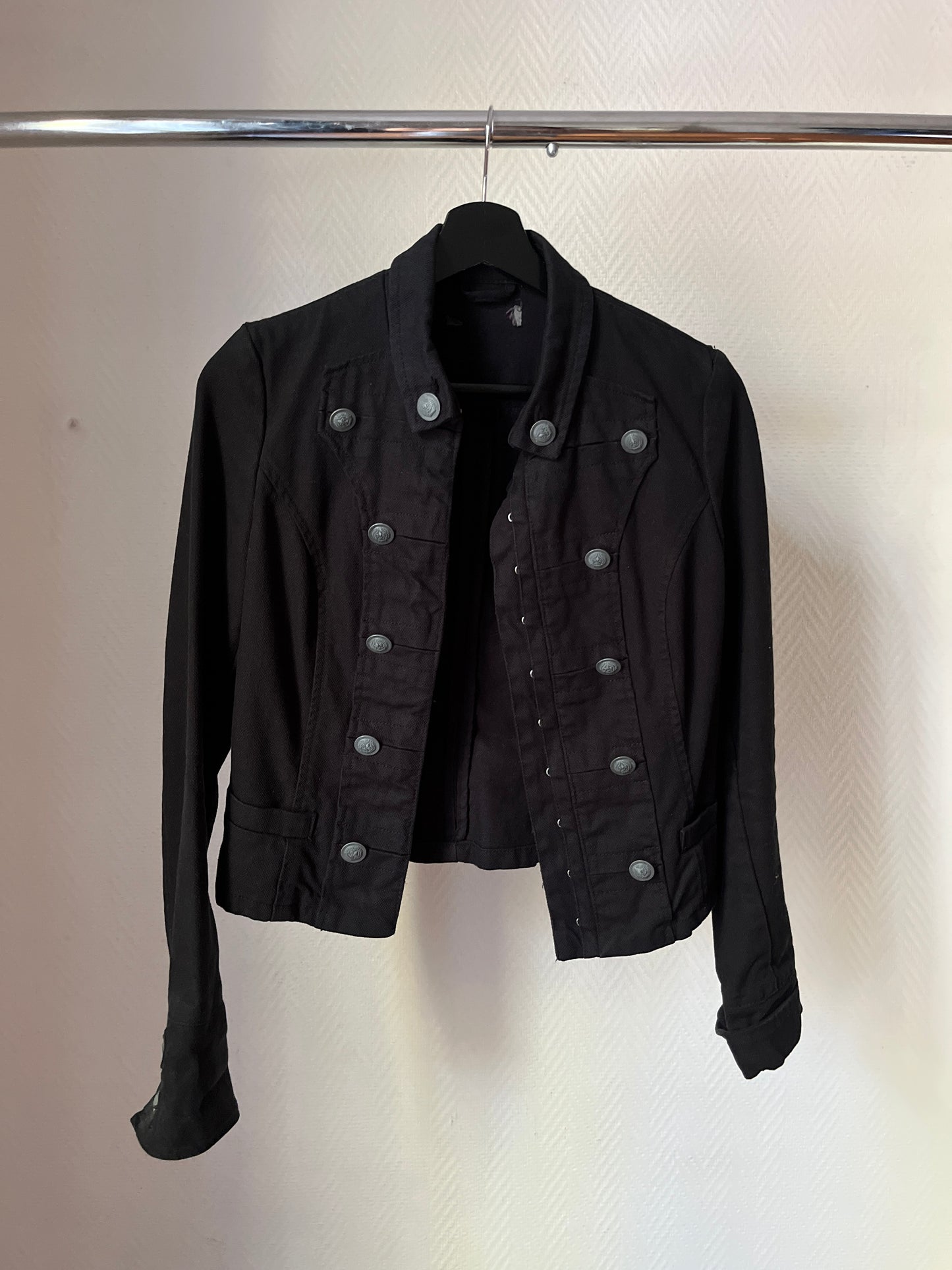 Vintage black officer jacket
