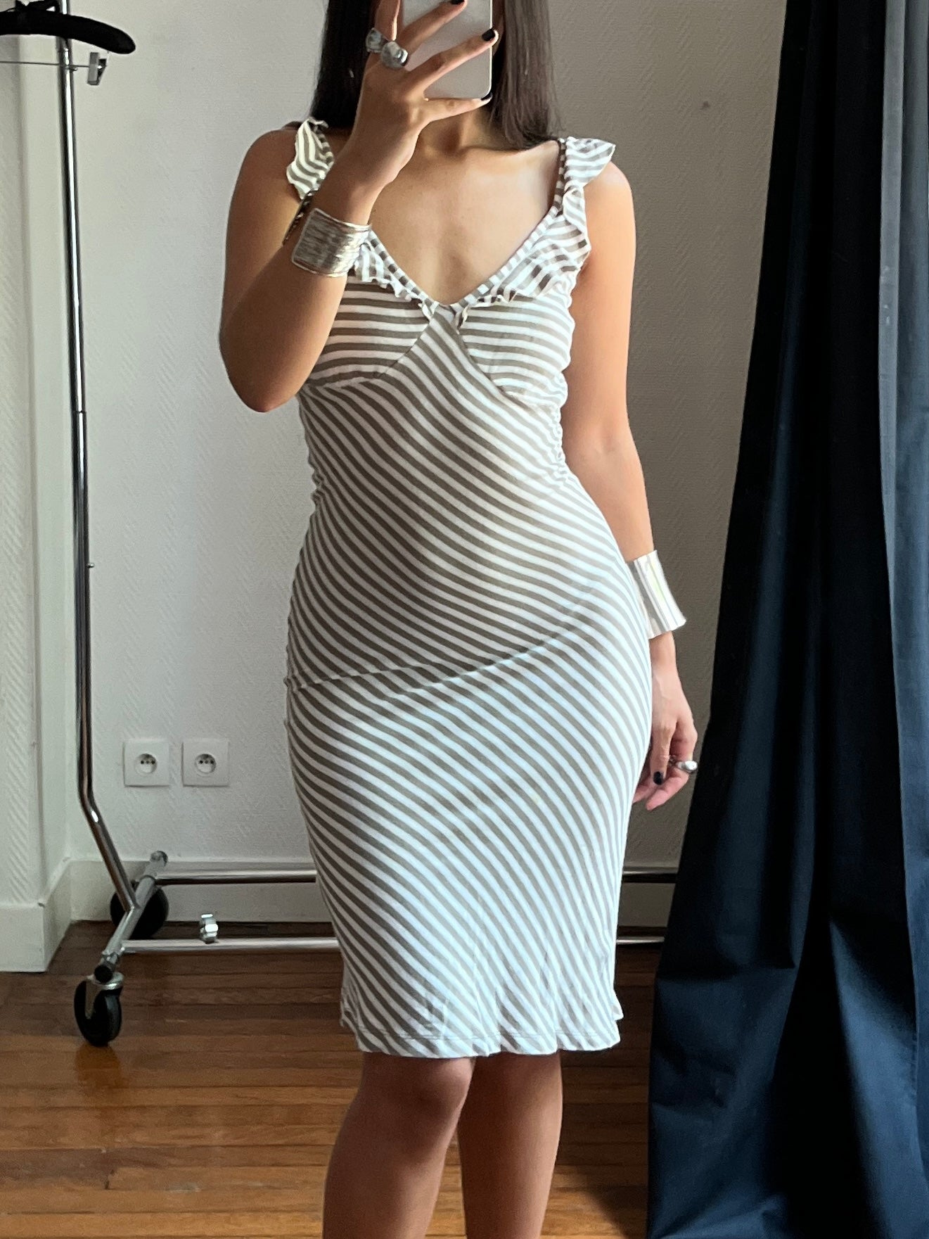 Vintage striped summer dress