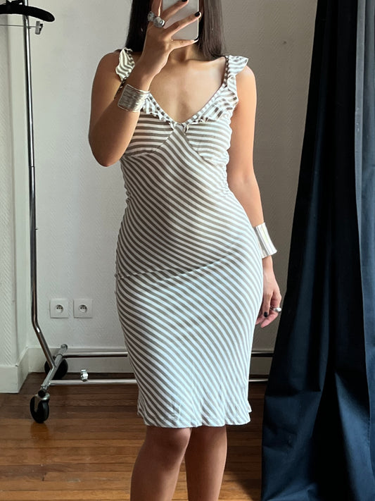 Vintage striped summer dress